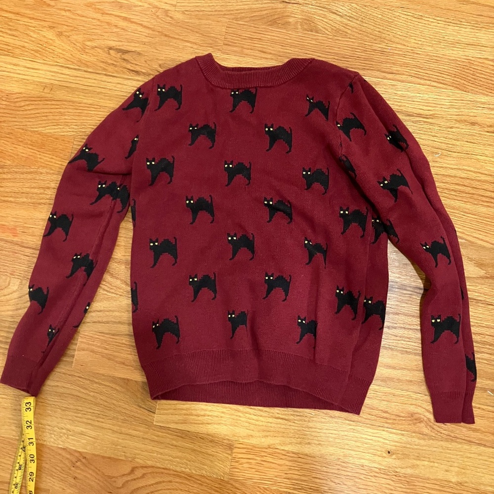 Modcloth Cat Halloween Sweater